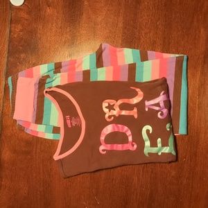 Crazy 8 Girls Striped PJs